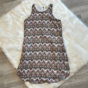 Girls Pink Republic Ivory Taupe Tank Dress Size Small